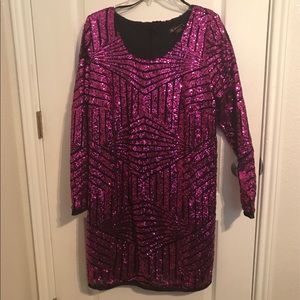 Love & Legend pink sequin dress